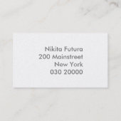 berufliche geometrische Musterkarte Visitenkarte (Rückseite)