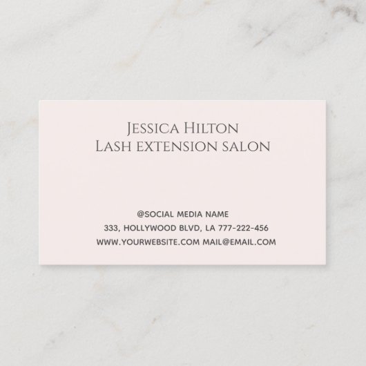 Berufliche geometrische Pinselstriche Visitenkarte (Rückseite)