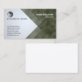 Berufliche geometrische Streifen Visitenkarte (Vorne/Hinten)