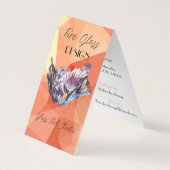 Berufliche geometrische vertikale Visitenkarten (Vorderseite)