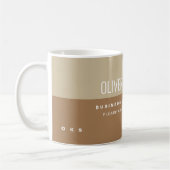 Berufliche (geschäftliche) 2-Tones-Brown-Kaffee-Ta Kaffeetasse (Links)