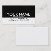 Berufliche Geschäfts-Karte für Studenten Telefonnummerkarte (Vorne/Hinten)