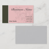 Berufliche Geschäfts-Karte [Rosa/Braun] Visitenkarte (Vorne/Hinten)