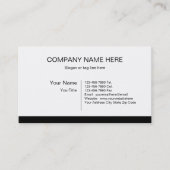 Berufliche Geschäfts-Karten-Schablone Visitenkarte (Vorderseite)