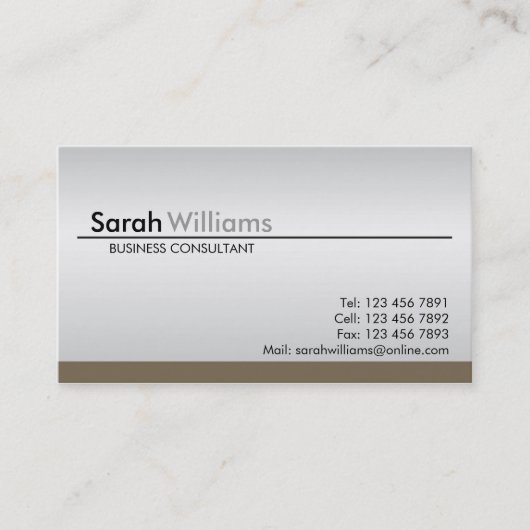 Berufliche Geschäfts-Karten Visitenkarte (Vorderseite)