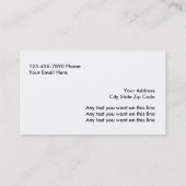 Berufliche Geschäfts-mit Blumenkarten Visitenkarte (Rückseite)