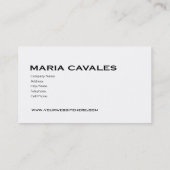 Berufliche Geschäftsallzweckkarte "Lagunas" - Visitenkarte (Rückseite)