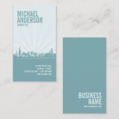 Berufliche Geschäftskarte ChicagoSkyline Visitenkarte (Vorne/Hinten)