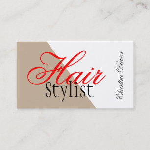 Berufliche Geschäftskarte des Haar-Stylisten Visitenkarte