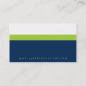 BERUFLICHE GESCHÄFTSKARTE: Fettblock2 10L Visitenkarte (Rückseite)