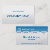 berufliche Geschäftskarte Visitenkarte (Vorne/Hinten)