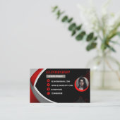 BERUFLICHE GESCHÄFTSKARTE VISITENKARTE (Stehend Vorderseite)