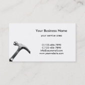 Berufliche Geschäftskarten der Heimwerkerreparatur Visitenkarte (Rückseite)