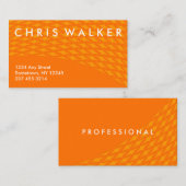 Berufliche Geschäftskarten der orange Visitenkarte (Vorne/Hinten)