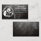 Berufliche Geschäftskarten für Schwarz Visitenkarte (Vorne/Hinten)