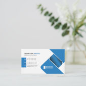 berufliche Geschäftskartenentwurfsschablone Visitenkarte (Stehend Vorderseite)