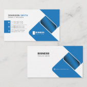 berufliche Geschäftskartenentwurfsschablone Visitenkarte (Vorne/Hinten)