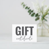 Berufliche Geschenkgutschriften für kundenspezifis Visitenkarte (Stehend Vorderseite)