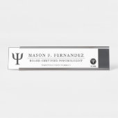 Berufliche | Gewohnheit der Psychologie- Schreibtischnamensplakette (Vorderseite )