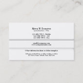 Berufliche GEWOHNHEIT Geschäft des Monogramms "B" Visitenkarte (Rückseite)