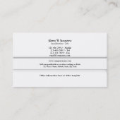 Berufliche GEWOHNHEIT Geschäft des Monogramms "M" Visitenkarte (Rückseite)