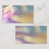 Berufliche Girl-Silhouette Visitenkarte (Vorne/Hinten)