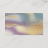 Berufliche Girl-Silhouette Visitenkarte (Rückseite)