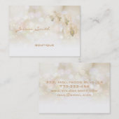 Berufliche glamouröse Bokeh-Orchidee Visitenkarte (Vorne/Hinten)