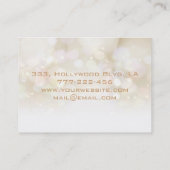 Berufliche glamouröse Bokeh-Orchidee Visitenkarte (Rückseite)