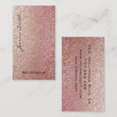 Berufliche glamouröse, elegante Glanz Visitenkarte (Vorne/Hinten)