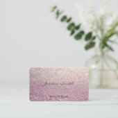 Berufliche glamouröse, elegante Glanz Visitenkarte (Stehend Vorderseite)