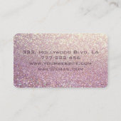 Berufliche glamouröse, elegante Glanz Visitenkarte (Rückseite)