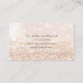 Berufliche glamouröse moderne elegante Bucht Visitenkarte (Rückseite)