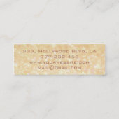 Berufliche glamouröse moderne elegante schlichte B Mini Visitenkarte (Rückseite)