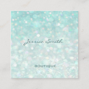 Berufliche glamouröse moderne elegante schlichte B Quadratische Visitenkarte