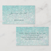 Berufliche glamouröse moderne elegante schlichte B Visitenkarte (Vorne/Hinten)