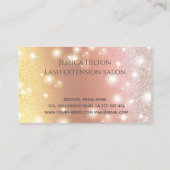 Berufliche glamouröse, moderne glänzende Lashes Visitenkarte (Rückseite)