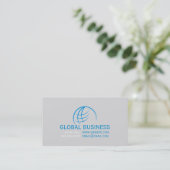 Berufliche Globe Earth Business Card Visitenkarte (Stehend Vorderseite)
