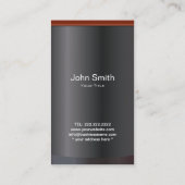 Berufliche Gold Music Symbol Business Card Visitenkarte (Rückseite)