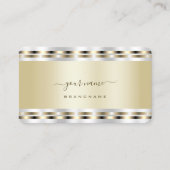 Berufliche Gold- und Silbereffekte Visitenkarte (Vorderseite)