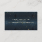 Berufliche, goldene Nähwechsel Navy Blue Visitenkarte (Rückseite)