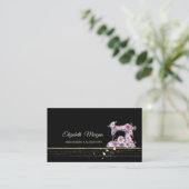 Berufliche Goldstreifen-Nähmaschine Visitenkarte (Stehend Vorderseite)