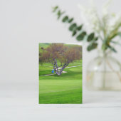 Berufliche Golf-Geschäfts-Karte Visitenkarte (Stehend Vorderseite)