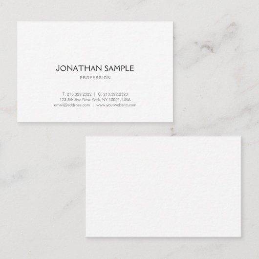 Berufliche Grafikdesign-Vorlage Visitenkarte (Vorne/Hinten)