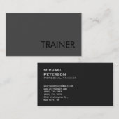 Berufliche Graue Fitness Sportkarte Visitenkarte (Vorne/Hinten)