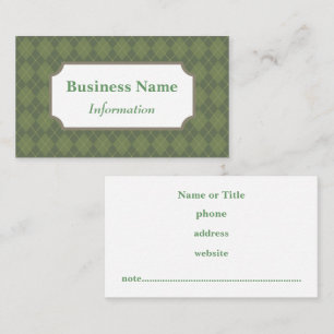 Berufliche Green Raute Business Card Visitenkarte