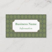 Berufliche Green Raute Business Card Visitenkarte (Vorderseite)