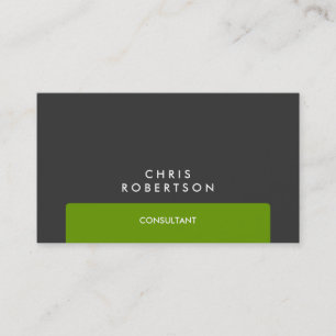 Berufliche Green Strip Business Card Visitenkarte