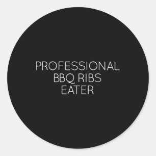 Berufliche Grillen Ribs essen Shirt Geschenk für G Runder Aufkleber