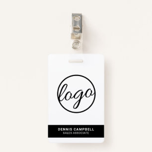 Berufliche Großlogos für Schwarz und Weiß Ausweis